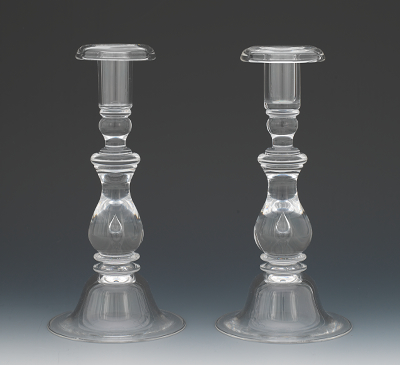 A Pair of Steuben #7792 Teardrop