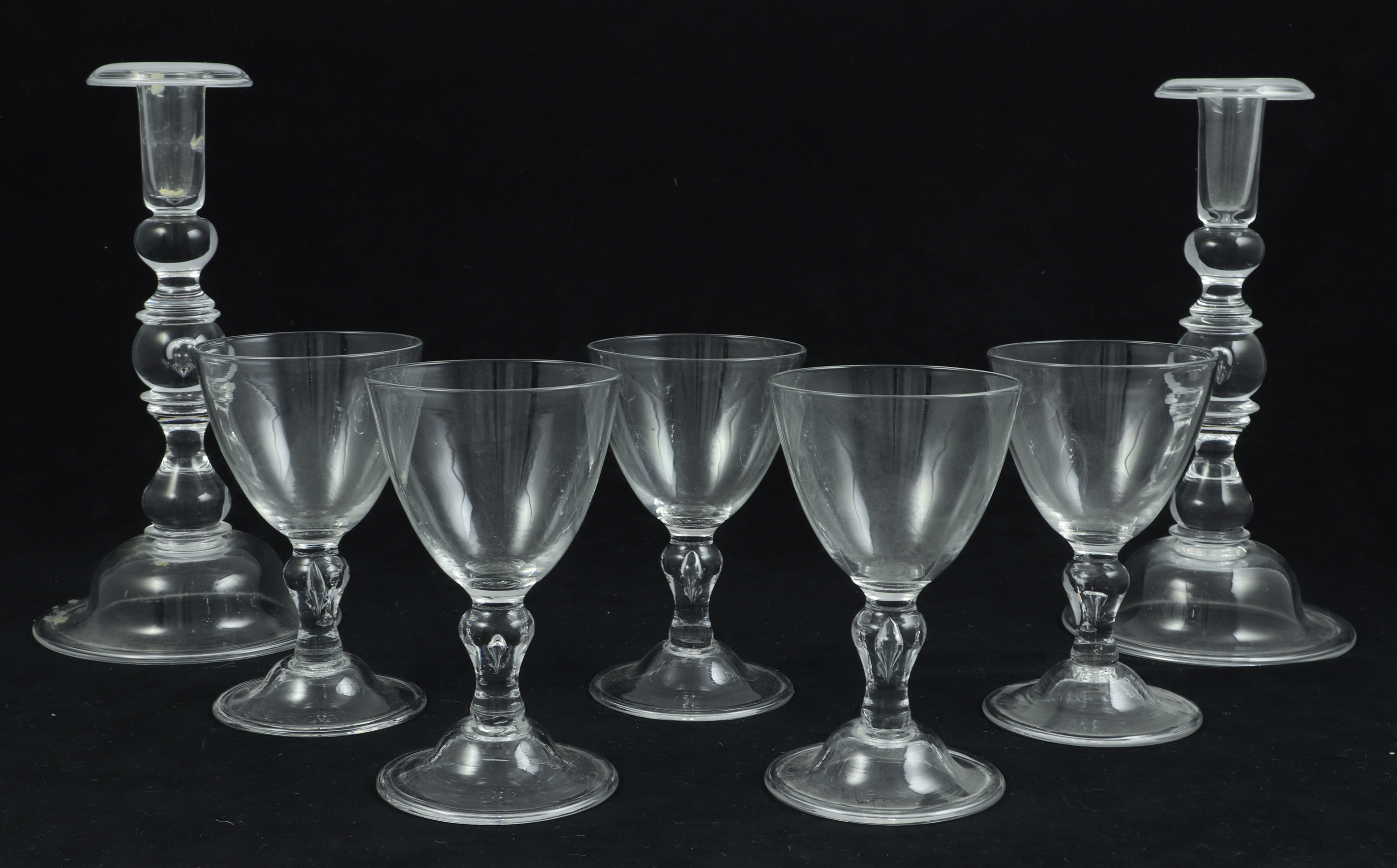 A PAIR OF STEUBEN GLASS