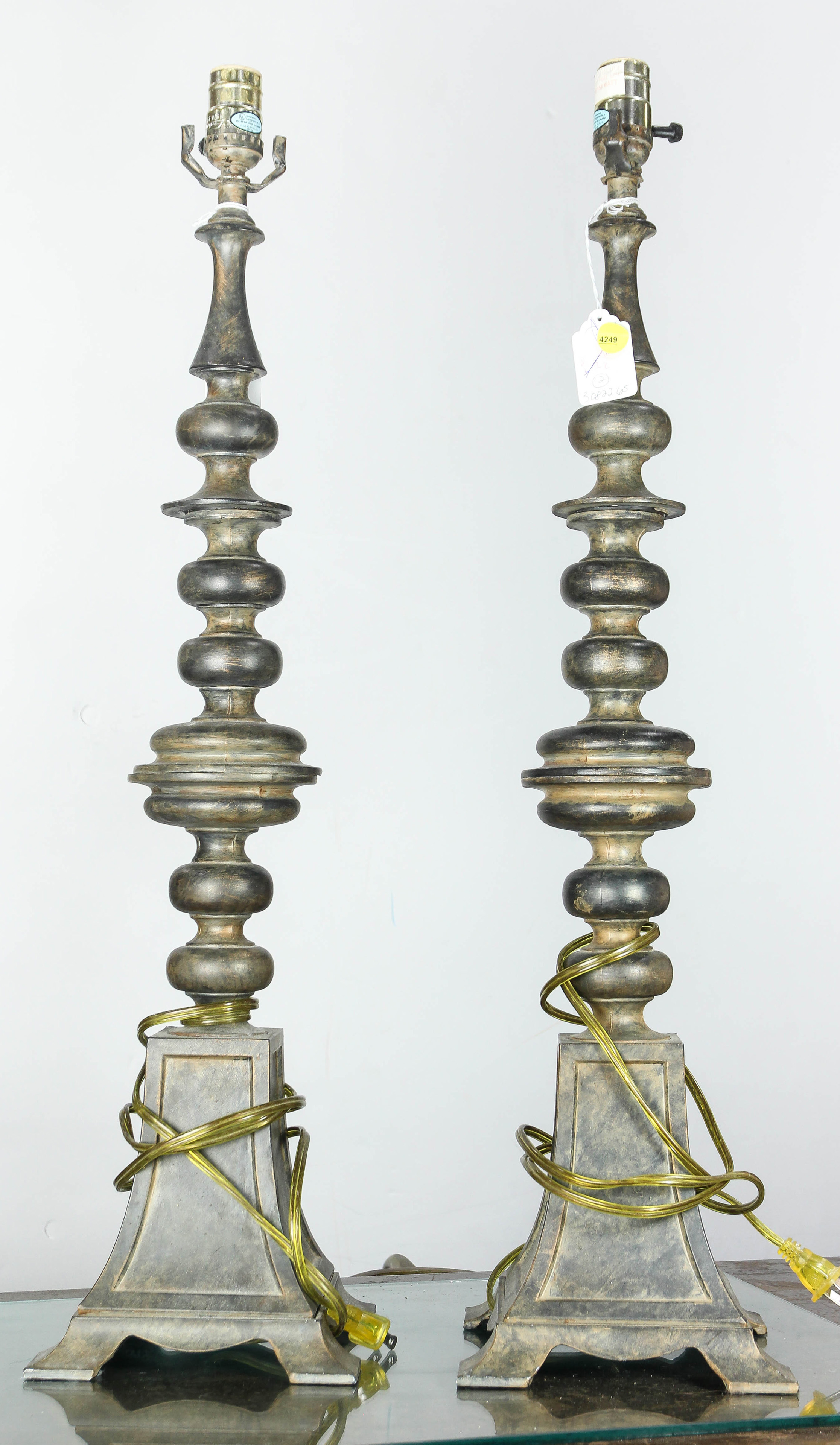 A PAIR OF TALL BAROQUE STYLE