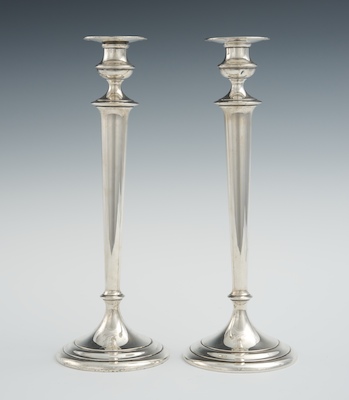 A Pair of Tall Sterling Silver
