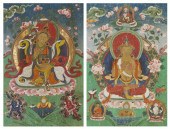 A Pair of Tibetan Thangkas one