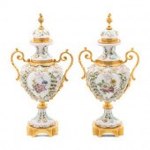 A Pair of Tiche Gilt Metal Mou
