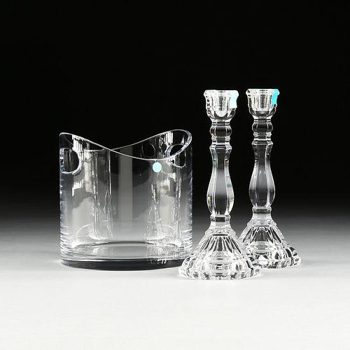 A PAIR OF TIFFANY & CO. CRYSTAL
