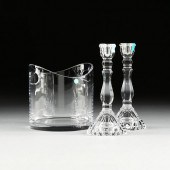 A PAIR OF TIFFANY & CO. CRYSTA