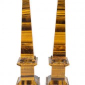 A Pair of Tiger's Eye Agate Ve