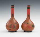 A Pair of Totai Bottle Vases B