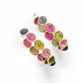 A PAIR OF TOURMALINE AND EIGHT