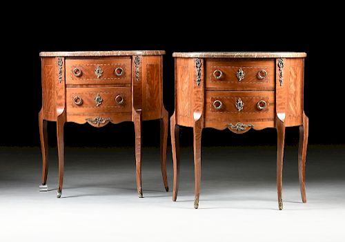 A PAIR OF TRANSITIONAL LOUIS XV/XVI