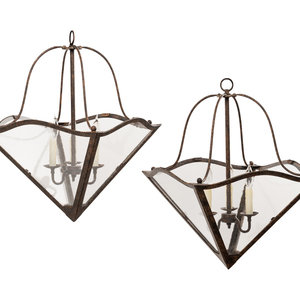 A Pair of Triangular Iron Hall