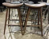 A PAIR OF 'TRINITY WALNUT' HIG