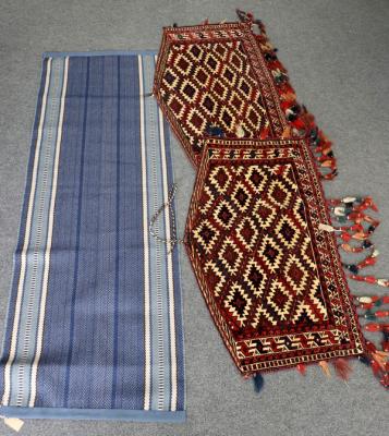 A pair of Turkoman tekke saddle
