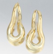 A Pair of Twisted Hoop Earring