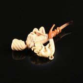 A PAIR OF TWO EROTIC MEERSCHAU
