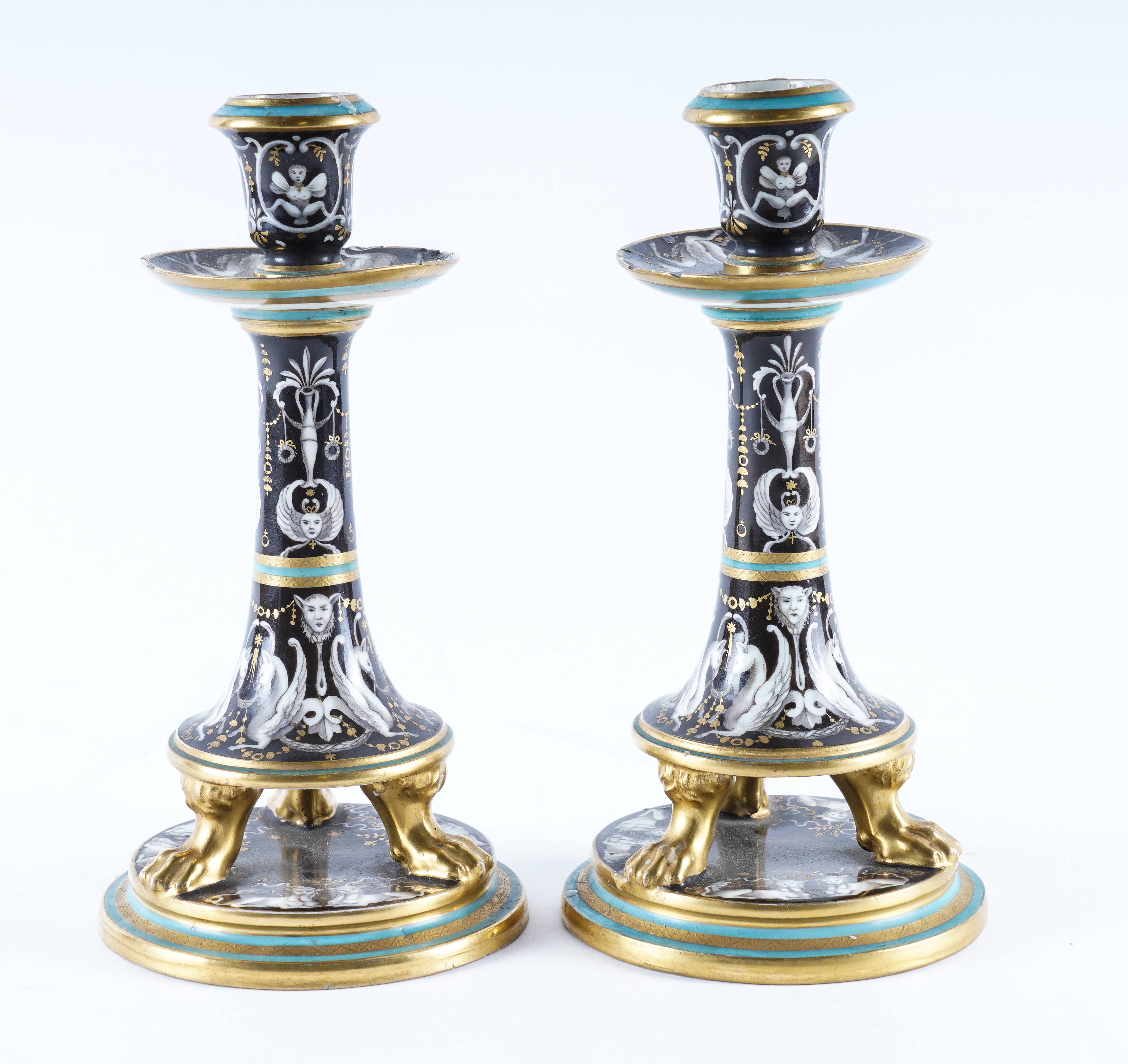 A PAIR OF UNUSUAL VIENNA
