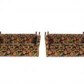A Pair of Velvet-Upholstered K