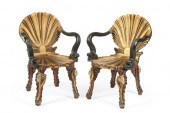 A PAIR OF VENETIAN ROCOCO STYL