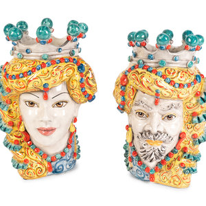 A Pair of Verus Maiolica Moor
