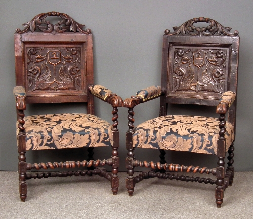 A pair of Victorian ''Black Oak''