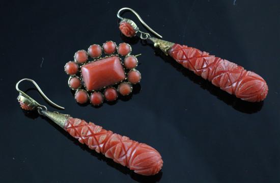 A pair of Victorian gold mounted