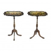 A PAIR OF VICTORIAN POLYCHROME