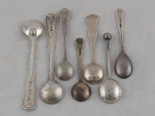 A pair of Victorian silver beaded