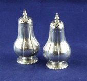 A pair of Victorian silver pep