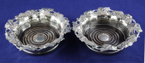 A pair of Victorian silver plated
