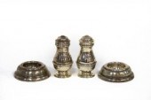 A pair of Victorian silver tre