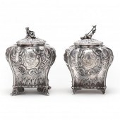A PAIR OF VICTORIAN SILVER CHI