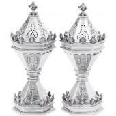 A Pair of Victorian Silver Com