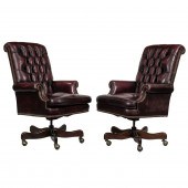 A PAIR OF VICTORIAN STYLE LIBR