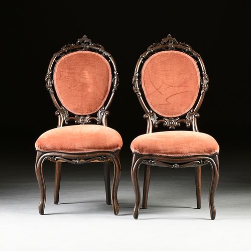 A PAIR OF VICTORIAN VELVET