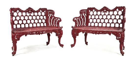 A Pair of Victorian Wrought Iron