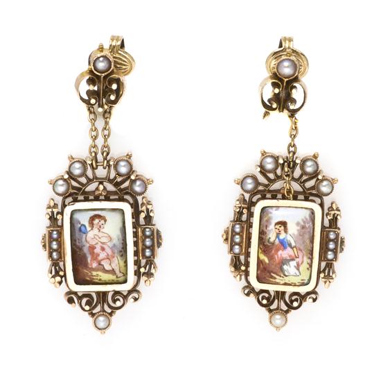 *A Pair of Victorian Yellow Gold