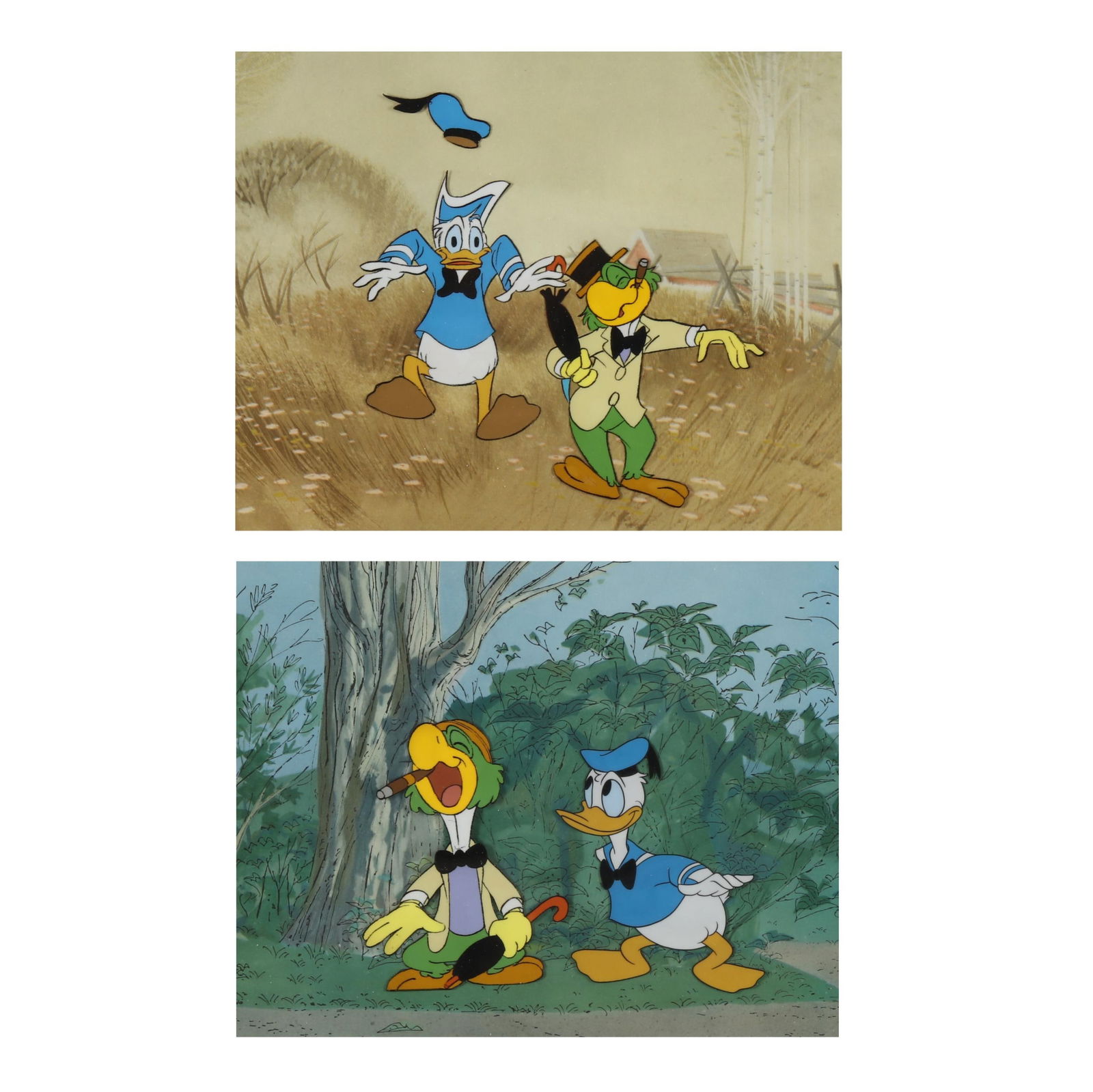 A PAIR OF VINTAGE CELS FROM WALT