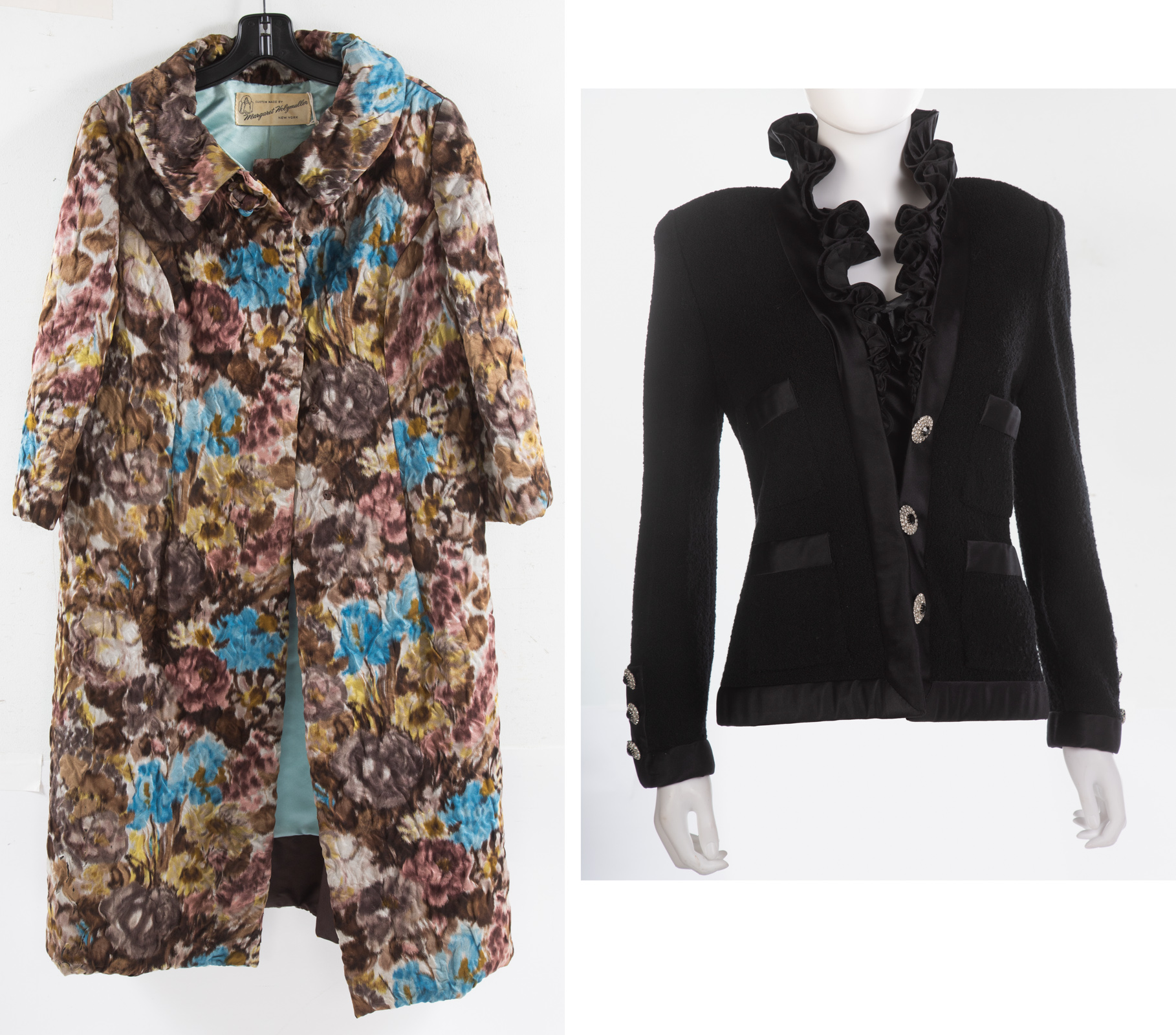 A PAIR OF VINTAGE COATS By Adolfo