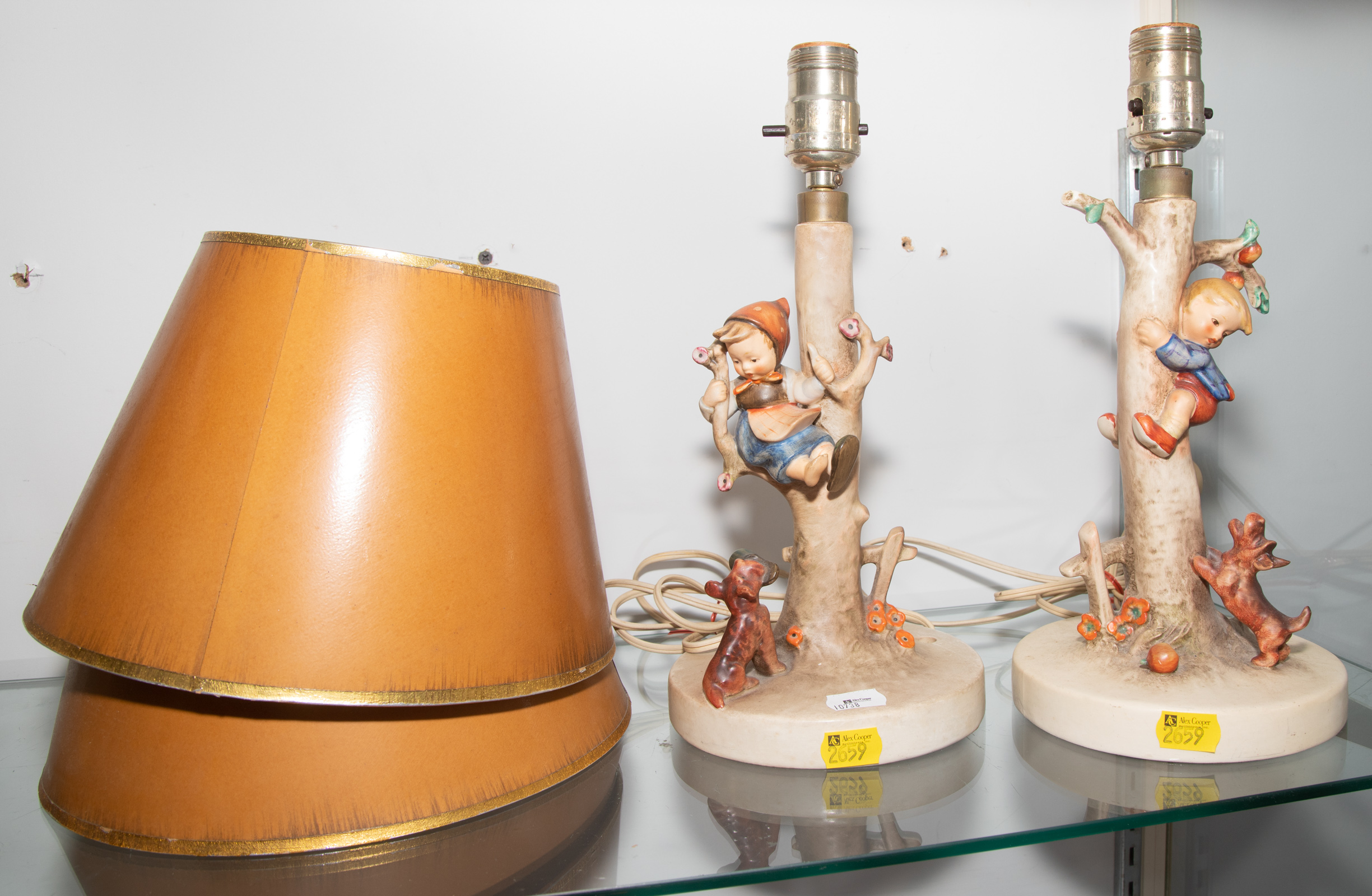 A PAIR OF VINTAGE HUMMEL TABLE