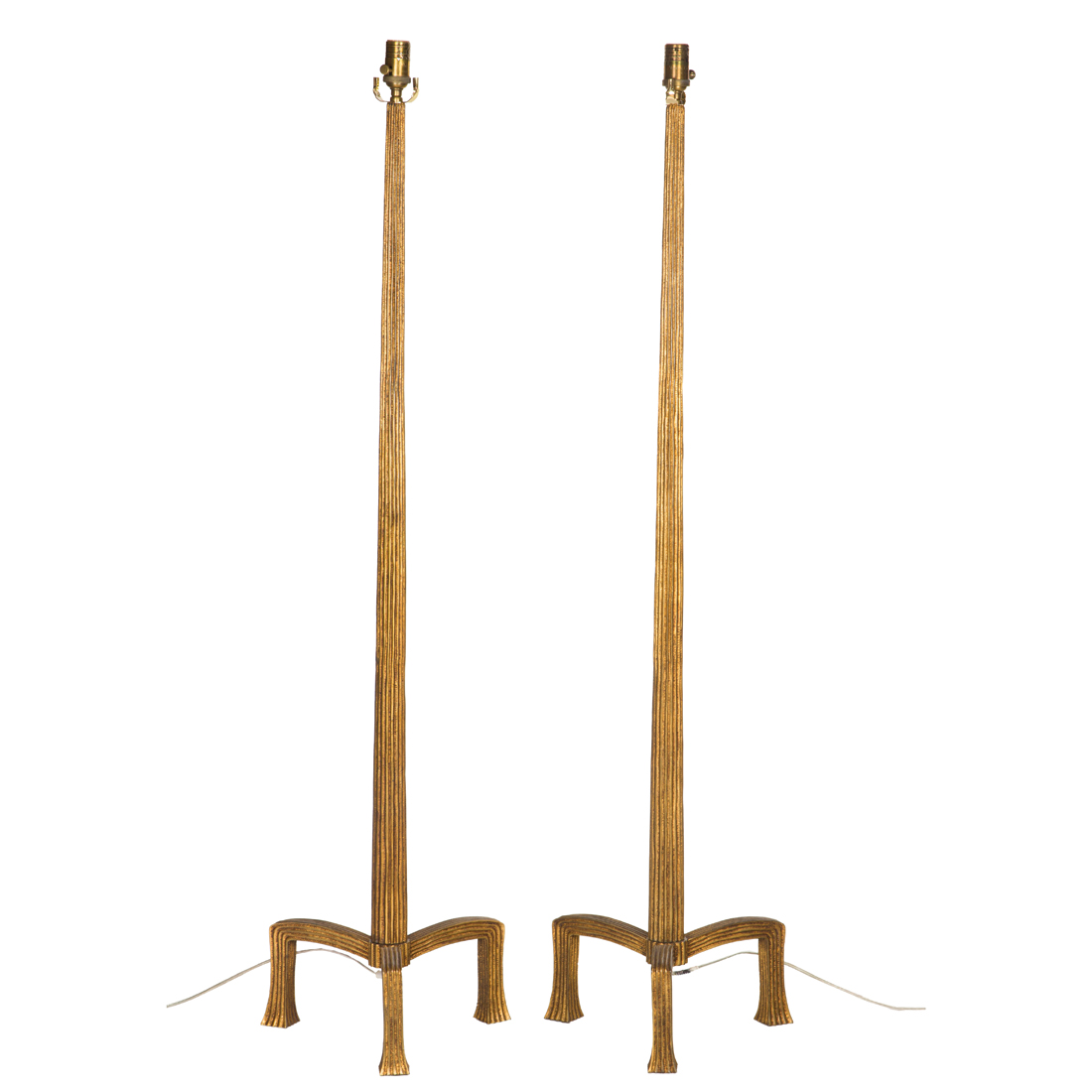 A PAIR OF VISUAL COMFORT GILT