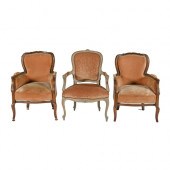 A pair of walnut stained beech