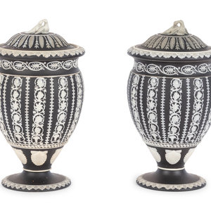 A Pair of Wedgwood Jasperware