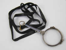 A pair of white metal (marked