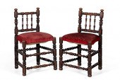 A PAIR OF WILLIAM AND MARY TUR