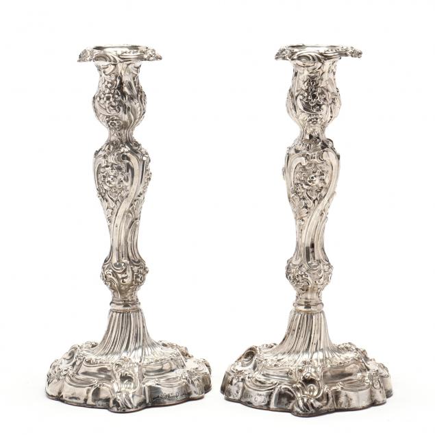 A PAIR OF WILLIAM IV SILVER