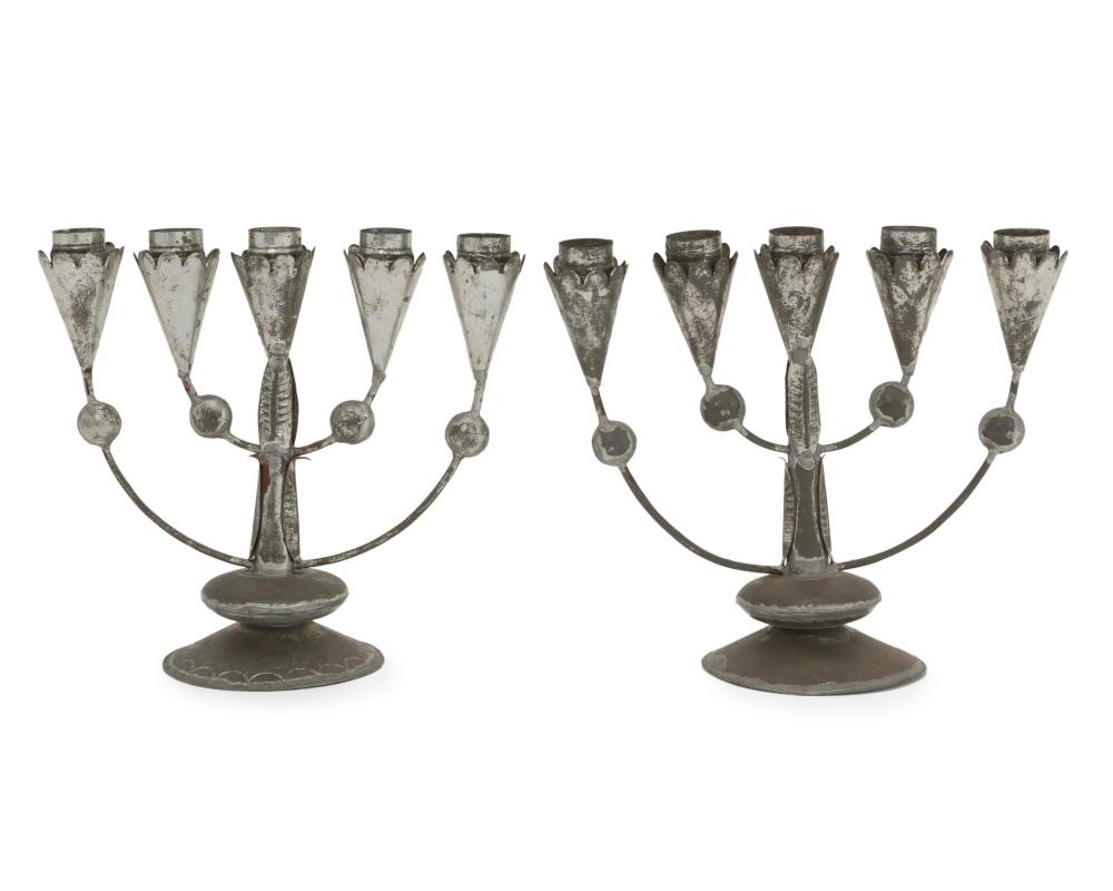 A PAIR OF WILLIAM SPRATLING TIN