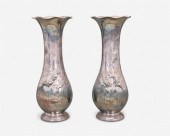 A PAIR OF WMF JUGENDSTIL SILVE