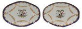 A PAIR OF WORCESTER OVAL SHAPE