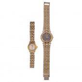A PAIR OF WRIST WATCHES BY GUC