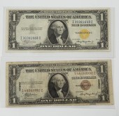 A PAIR OF WW2 EMERGENCY $1 SIL