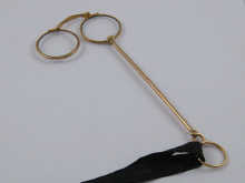 A pair of yellow metal (tests 15 ct