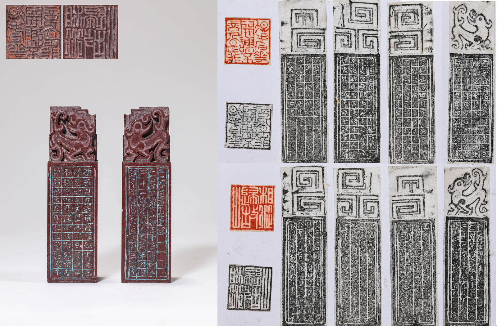 A PAIR OF ZHAO ZHIQIAN'S CARVED